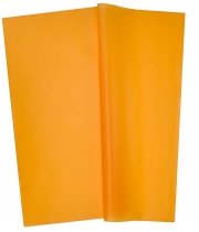 Изображение товара Однотонная матовая пленка для цветов оранжевая в листах 20 шт.